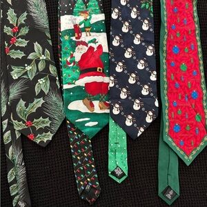 Festive Christmas Ties Set Bundle